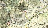 Aldea Los Cañuelos. Mapa