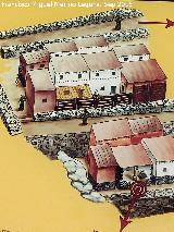 Oppidum del Cerro de la Cruz. Reconstrucción ideal