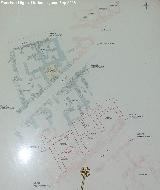 Oppidum del Cerro de la Cruz. Plano de la excavación
