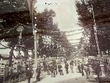 Historia de Granada. Paseo de Salón para homenaje a Zorrilla