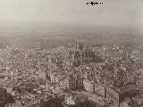Historia de Granada. Vista de Granada desde la Torre de la Vela. Rafael Señán y González. 1851-1900. Casa de los Tiros