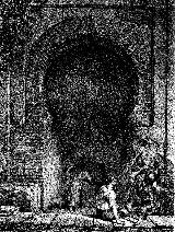 Albaicín. Aljibe árabe en el Albaicín. Dibujo de F. J. Parcerisa 1850