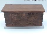 Casa del Chapiz. Caja de madera, siglo XIII. Museo Arqueológico de Granada