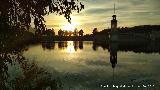 Pantano de Cubillas. Ocaso