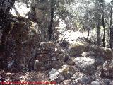 Poblado visigodo de El Castelln. Resto de muralla