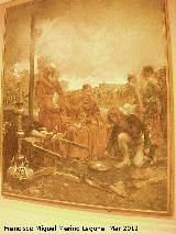 Álvaro de Luna. Pedir limosna para el entierro de D. Álvaro de Luna de Manuel Ramírez Ibáñez de 1884. Museo Provincial de Jaén