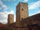 Castillo de Molina de Aragón. Torre de las Armas y al fondo Torre de Doña Blanca