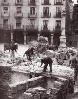 Plaza Carlos Castel. Reconstrucción 19 diciembre 1940
