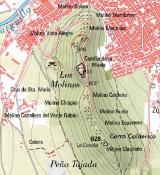 Molinos de Consuegra. Mapa