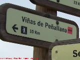 Aldea Viñas de Peñallana. Letrero en el Cruce de los Escoriales