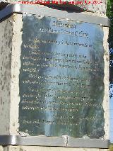 Ermita de San Ginés. Placa