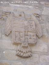 Casa de la Calle Conde Mejorada nº 1. Escudo derecho