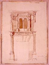 Casa del Licenciado Pedraza. Dibujo de Valentín Carderera y Solano 1850