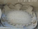 Hospital de la Inmaculada Concepción. Cartela