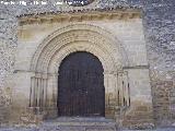 Iglesia románica de San Juan. Portada original ubicada en la Iglesia de la Santa Cruz