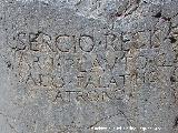 Palacio de la Calle San Pedro n 2. Inscripcin romana