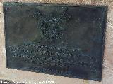 Monumento al Comandante Don Pablo Arredondo Acuña. Placa