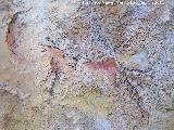 Pinturas rupestres de la Peña del Gorrión IIa. Restos de pintura