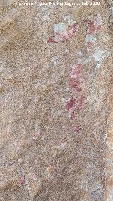 Pinturas rupestres de la Pe�a del Gorri�n IIb. Pinturas bajo la capa de calcita