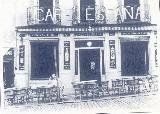Edificio de la Calle Bernabé Soriano nº 4. Café España foto antigua