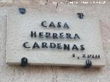 Casona de los Herrera Crdenas. Cartel