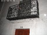 Casa de la Calle Francisco Bonilla nº 34. Balcón