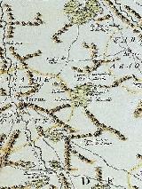 Fuente de Vélez. Mapa de 1735