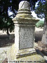 Cruz de Mendoza. Inscripción