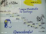 Camino de Santiago Moz�rabe. Cartel en Ja�n