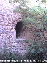 Castillo de Bélmez. Acceso a una saetera