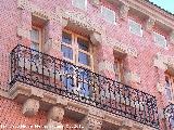 Casa del Pasaje del Comercio nº 21. Balcón superior