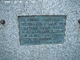 Monumento al Hombre Valiente. Placa