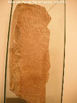 Historia de Antequera. Inscripción romana. Museo Municipal
