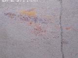 Cástulo. Templo Imperial. Restos de frescos en las paredes