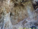 Pinturas rupestres Abrigo Oeste de las Peñas de Castro IV. Abrigo central