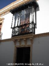 Casa de la Calle Doctor Marañón nº 10. Balcón cerrado