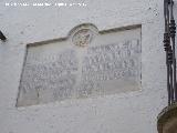 Casa de Ramírez Duro. Placa
