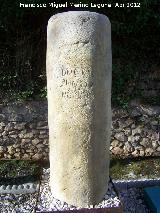 Centro de Interpretación de La Caminería. Miliario romano de Crispo