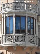 Casa de la Calle Tejuela nº 1. Balcón cerrado