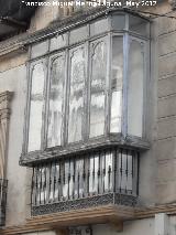 Casa de la Calle Carrera de las Mercedes n 20. Balcn cerrado