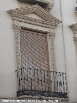 Casa de la Calle Carrera de las Mercedes nº 16. Balcón del primer piso
