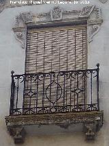 Casa de la Calle Carrera de las Mercedes n� 18. Balc�n del segundo piso