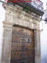 Casa de la Calle Carnicería nº 85. Portada