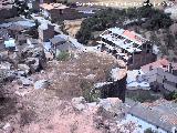 Castillo de los Duques de Alburquerque. Torreón trasero cilíndrico y macizo.