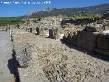 Baelo Claudia. Tabernae del Decumanus Maximus. Prticos