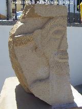 Oppidum Cerro Bollero. Reproducción del busto encontrado en Cerro Bollero