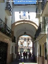 Hornacina de la Virgen de Gracia. Ubicación