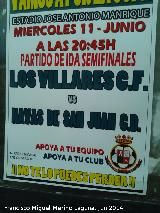 Campo de Futbol. Cartel de Fútbol