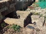 Noria Zambrana. Desagüe de la alberca