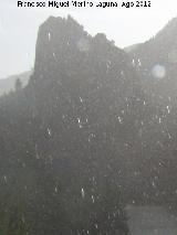 Peñón de la Vieja. Lloviendo